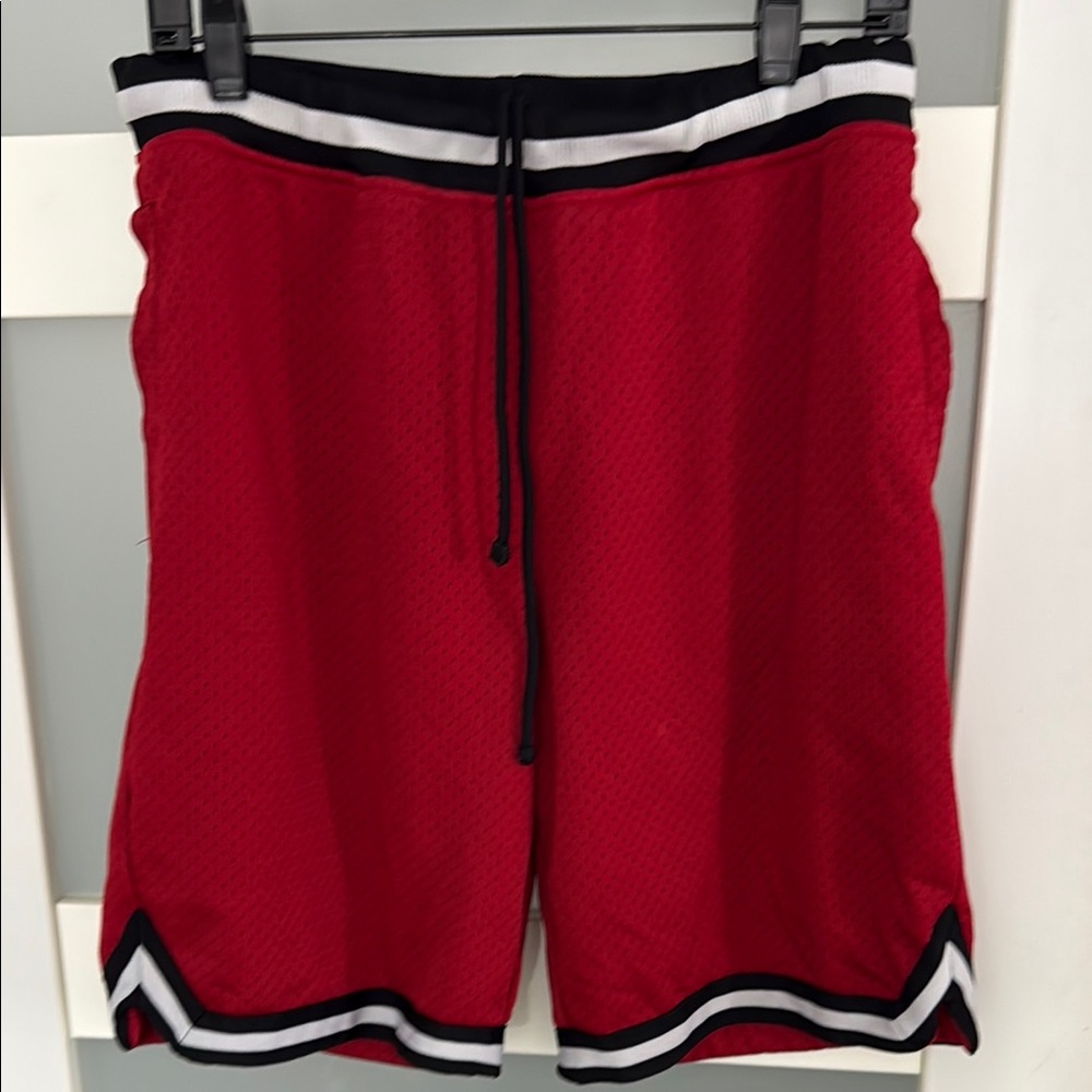 Red Athletic Men's Shorts